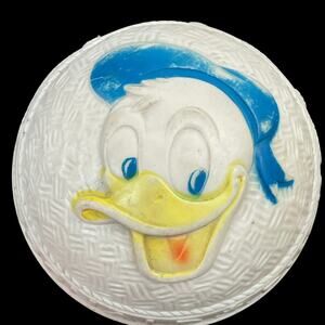 Sun Rubber Co Walt Disney Donald Duck Ball Vintage Toy Collectible READ DSCPT